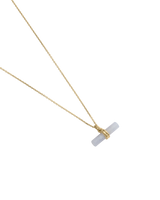BLUE LACE AGATE T-BAR NECKLACE