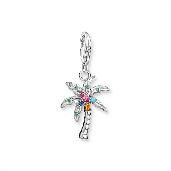 Thomas Sabo Multi - Coloured Stone Palm Tree Charm