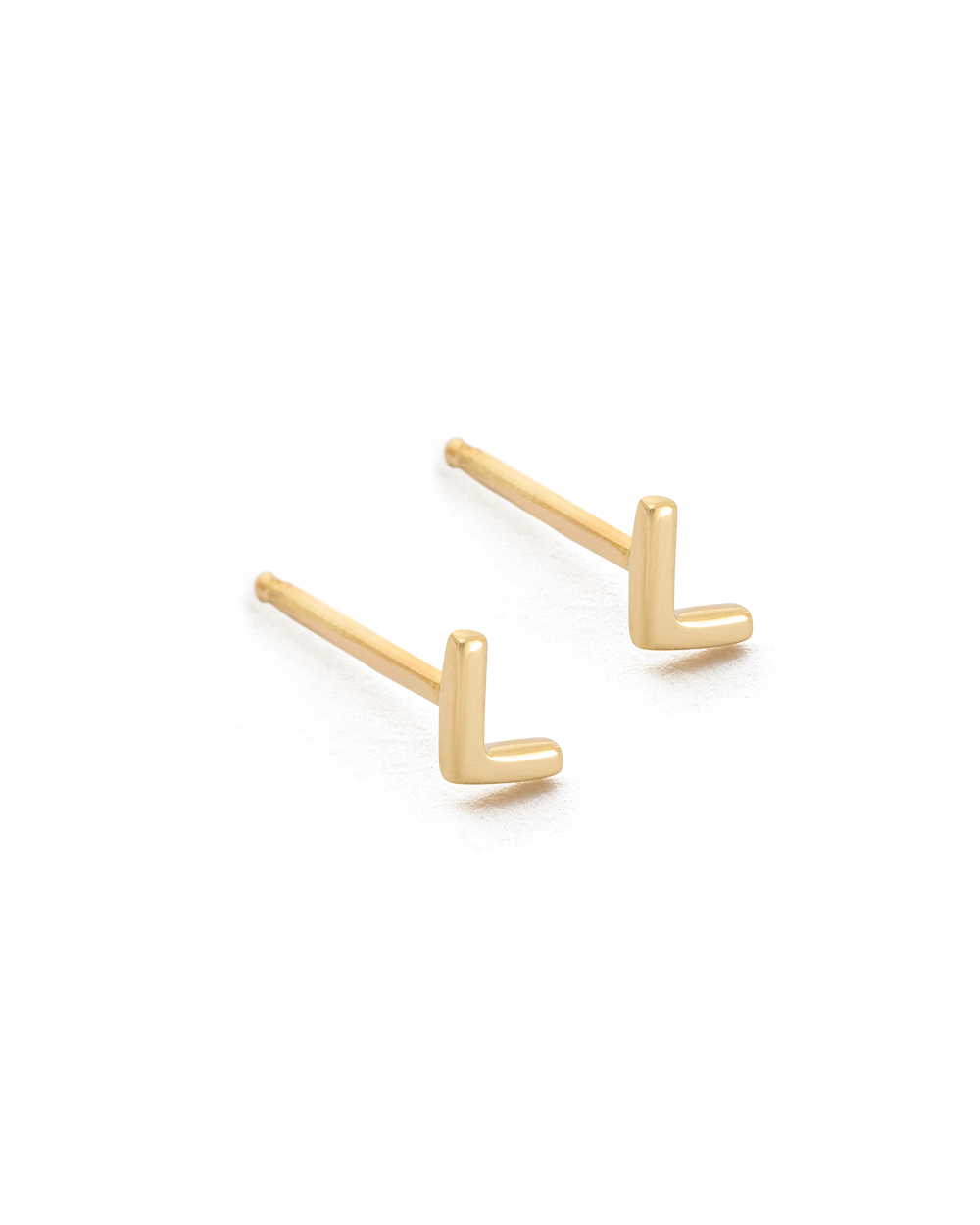 Kirstin Ash Initial 'L' 9K Gold Earring Single