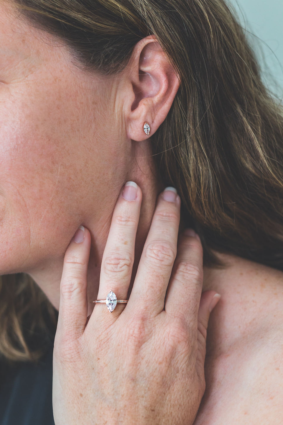 Georgini Heirloom Forever Earrings Rose Gold