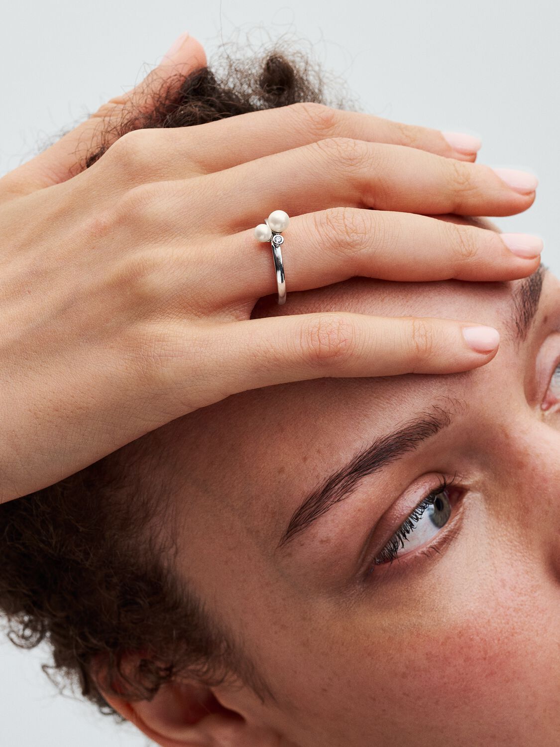 Pandora Duo Treated Freshwater Cultured Pearls Ring