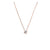 Sterling silver necklace with bezel set CZ pendant