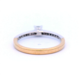 Princess Cut Diamond Shoulder Set in Yellow Gold