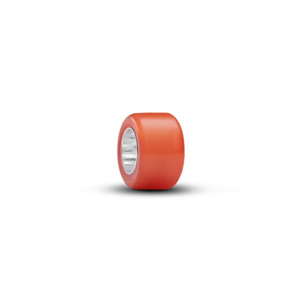 Pandora Orange Murano Glass Mini Charm