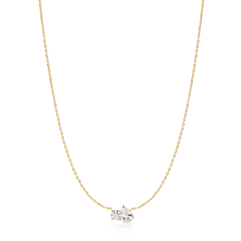 Ania Haie Gold Toi & Moi Necklace