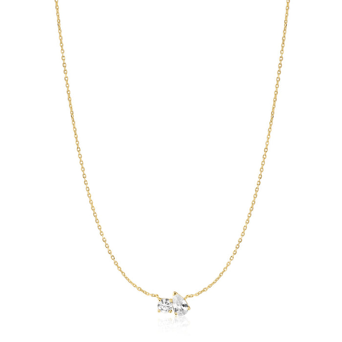 Ania Haie Gold Toi & Moi Necklace