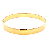 Solid Comfort Fit Bangle in Yellow Gold