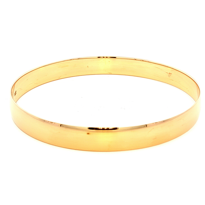 Solid Comfort Fit Bangle in Yellow Gold