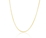 Solid Round Belcher in Yellow Gold