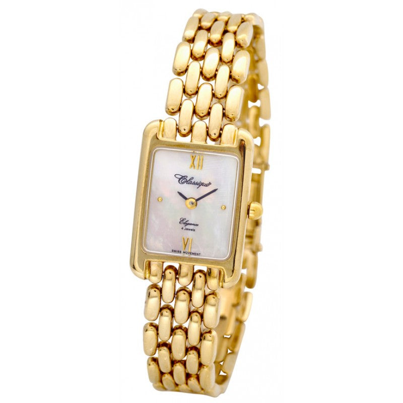 Classique Ladies 9ct Gold Swiss Quartz Bracelet