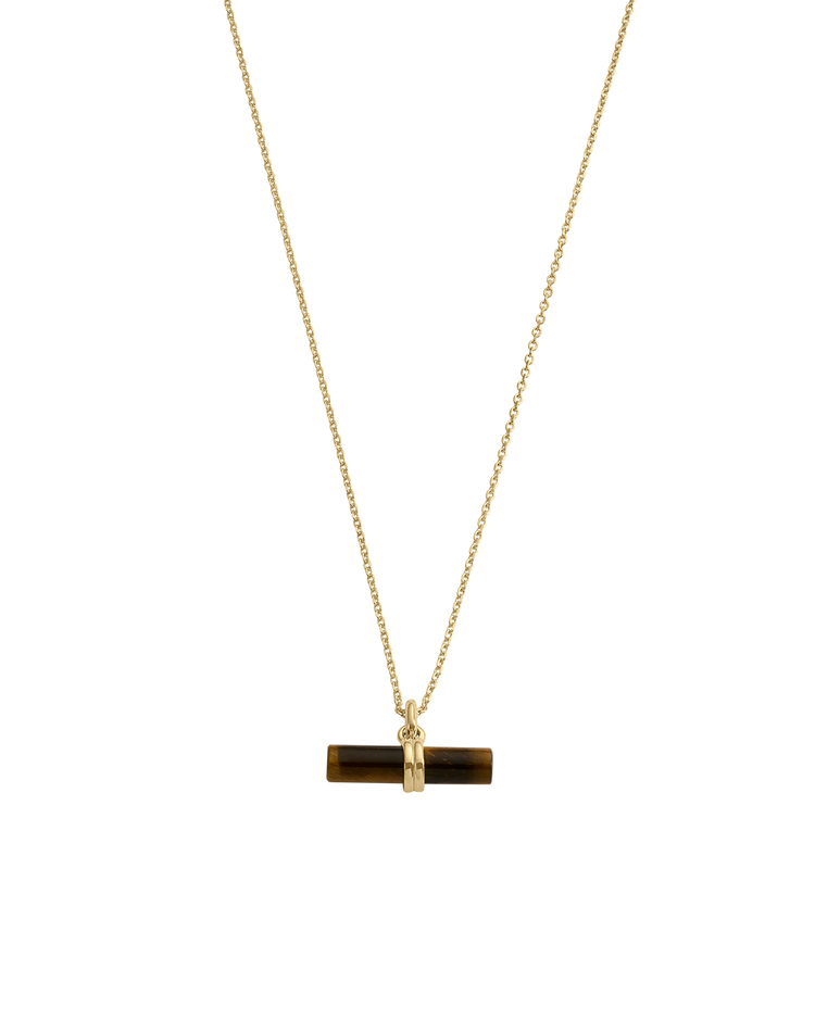 Kirstin Ash Tigers Eye T-Bar Necklace