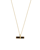 Kirstin Ash Tigers Eye T-Bar Necklace