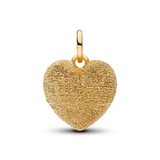 Pandora Puffy Heart Diamond Pointed Dangle Charm