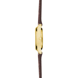 Sekonda Womens Gold Watch Brown Leather Strap White Dial