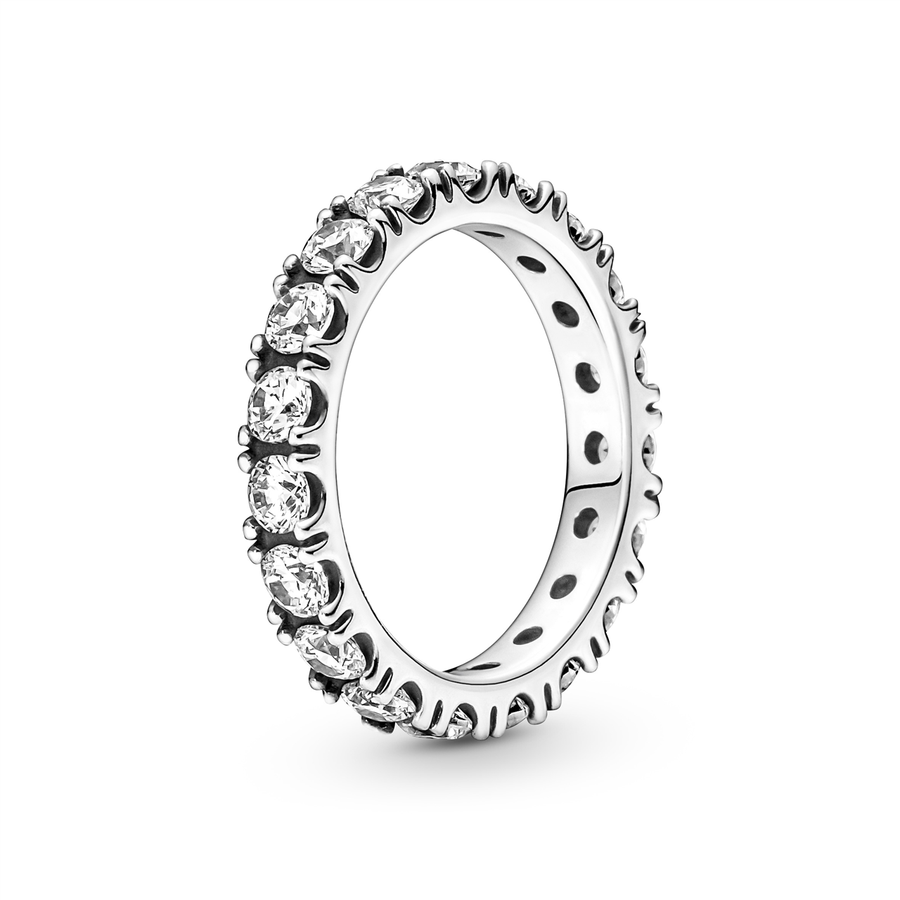 Pandora Sterling silver ring with clear cubic zirconia