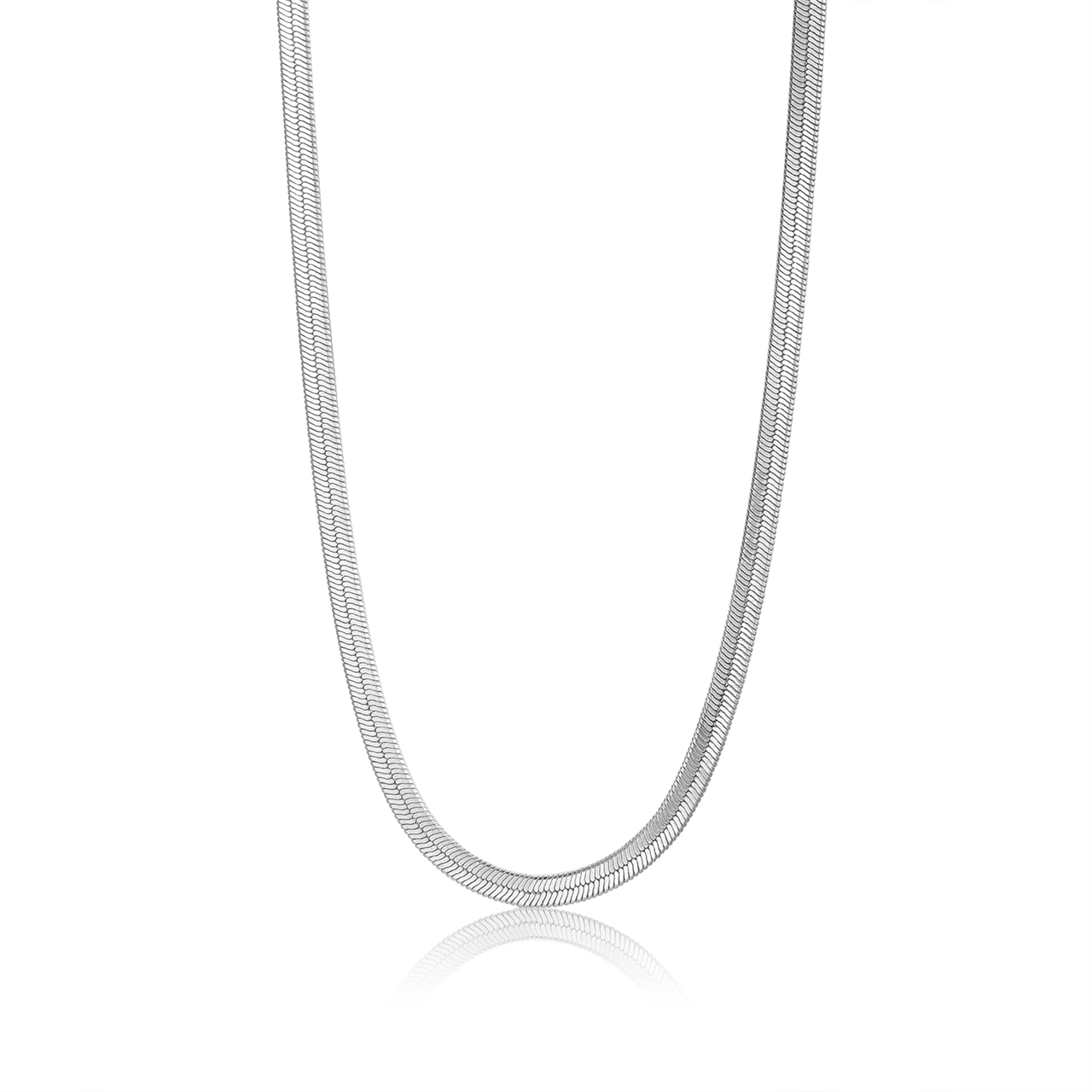 Ania Haie Silver Flat Snake Chain