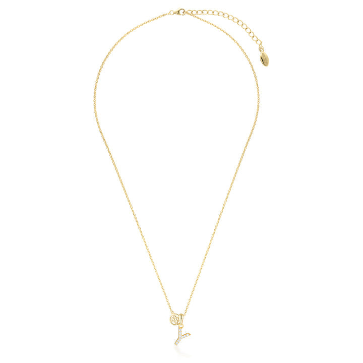 Georgini Luxury Letters Y Initial Pendant Gold