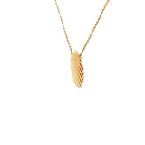 Clam Shell Necklace in Yellow Gold