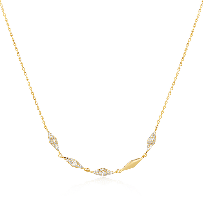 Ania haie Silver Multi Sparkle Necklace
