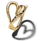 Pandora Organic Shaped Heart Ring