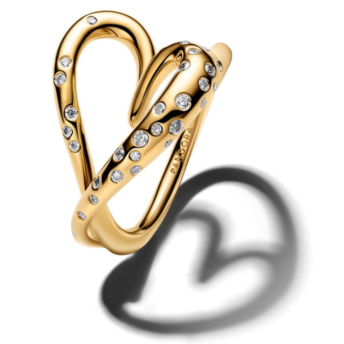 Pandora Organic Shaped Heart Ring