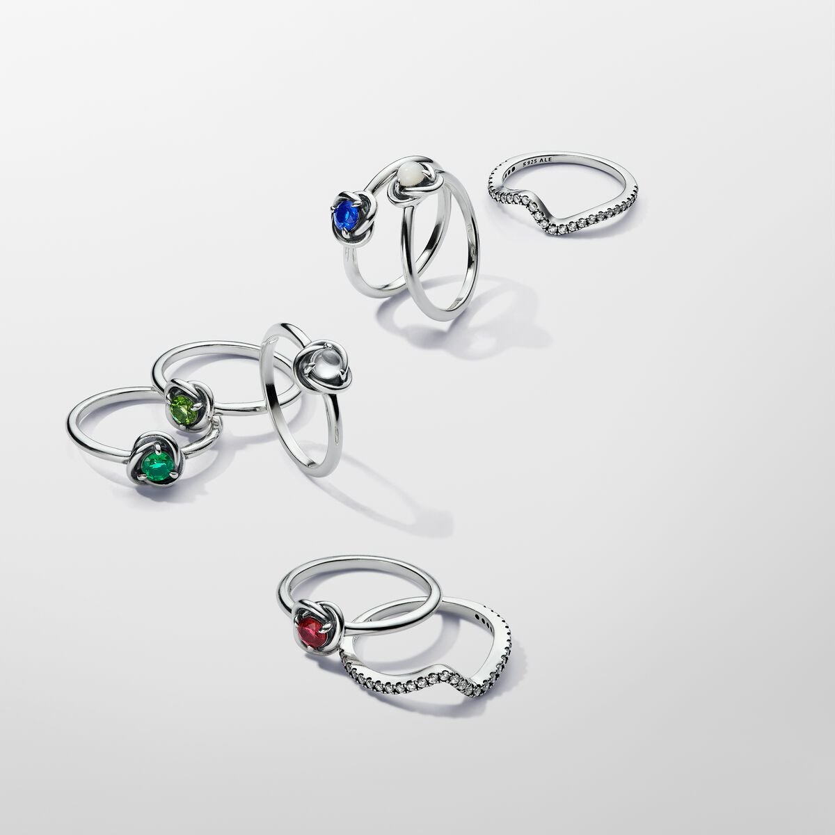 Pandora September Birthstone Eternity Circle Ring