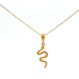 Snake Necklace in Yellow Gold