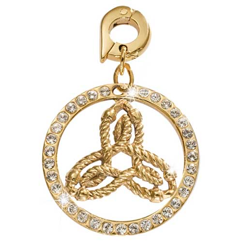 Nikki Lissoni Gold Plated Inner Strength 25mm Charm