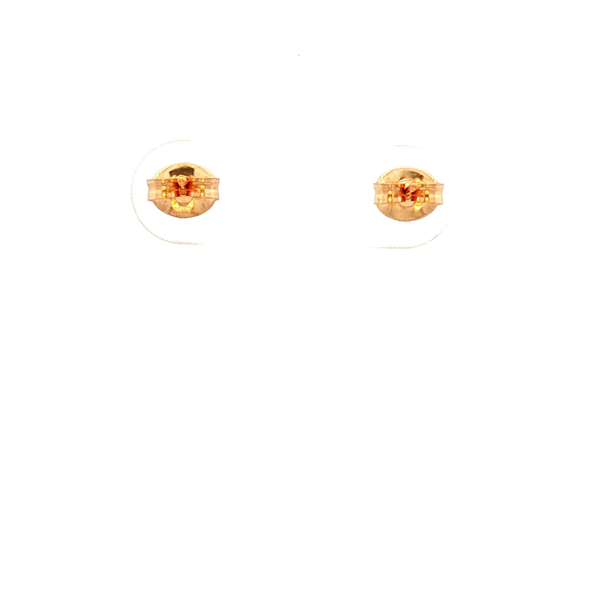Round Ball Stud Earrings in Yellow Gold