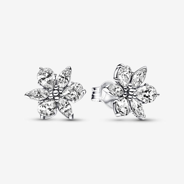 Sparkling flower specimen earrings