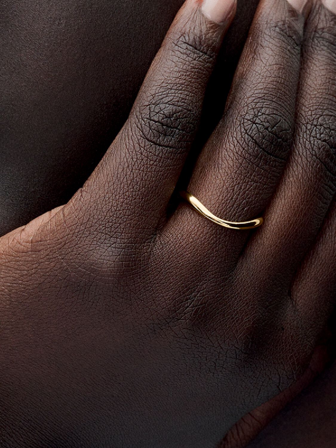 Organically Shaped Band Ring