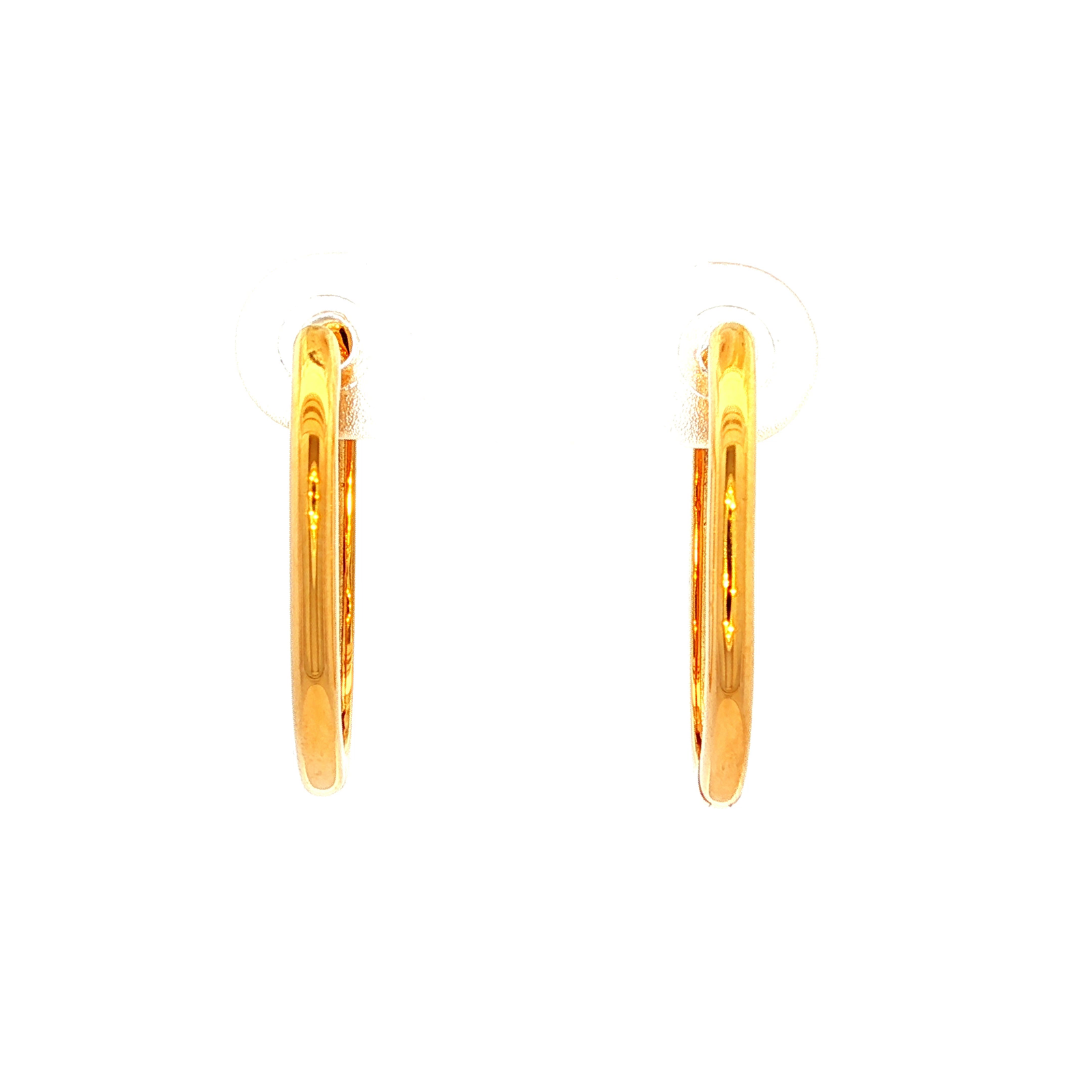 Hinged Hoop Earrings in Yellow Gold