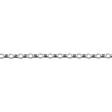 Silver Oval Belcher Link Anklet