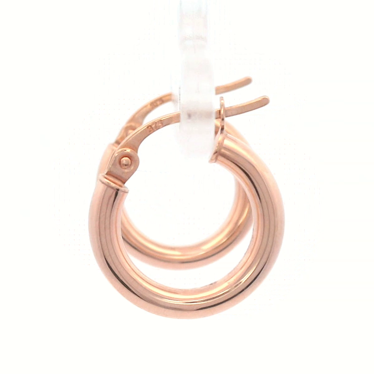 9CT RG PLAIN 10MM HOOP EARRINGS