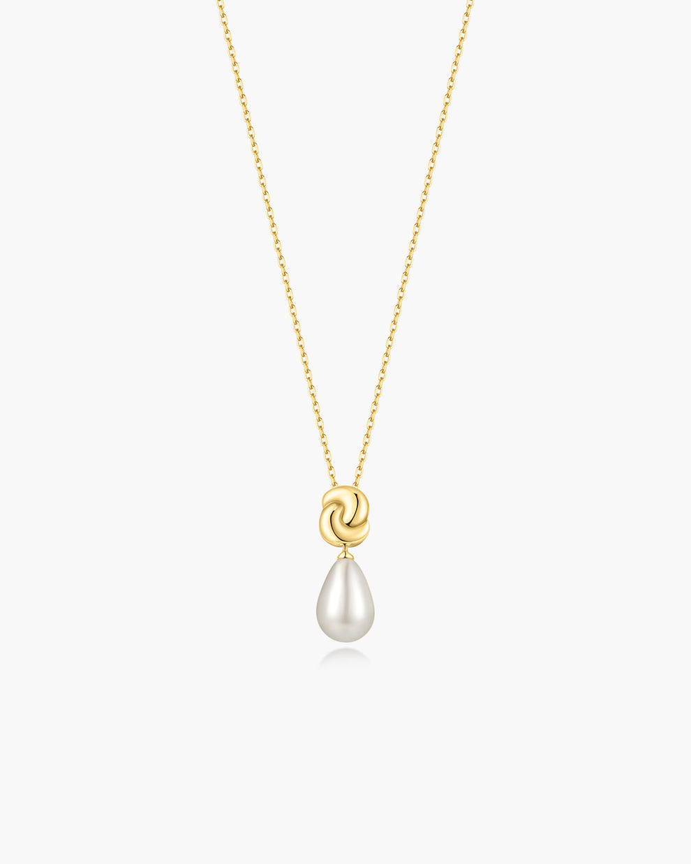 Ania Haie Gold Twist & Shell Pearl Necklace