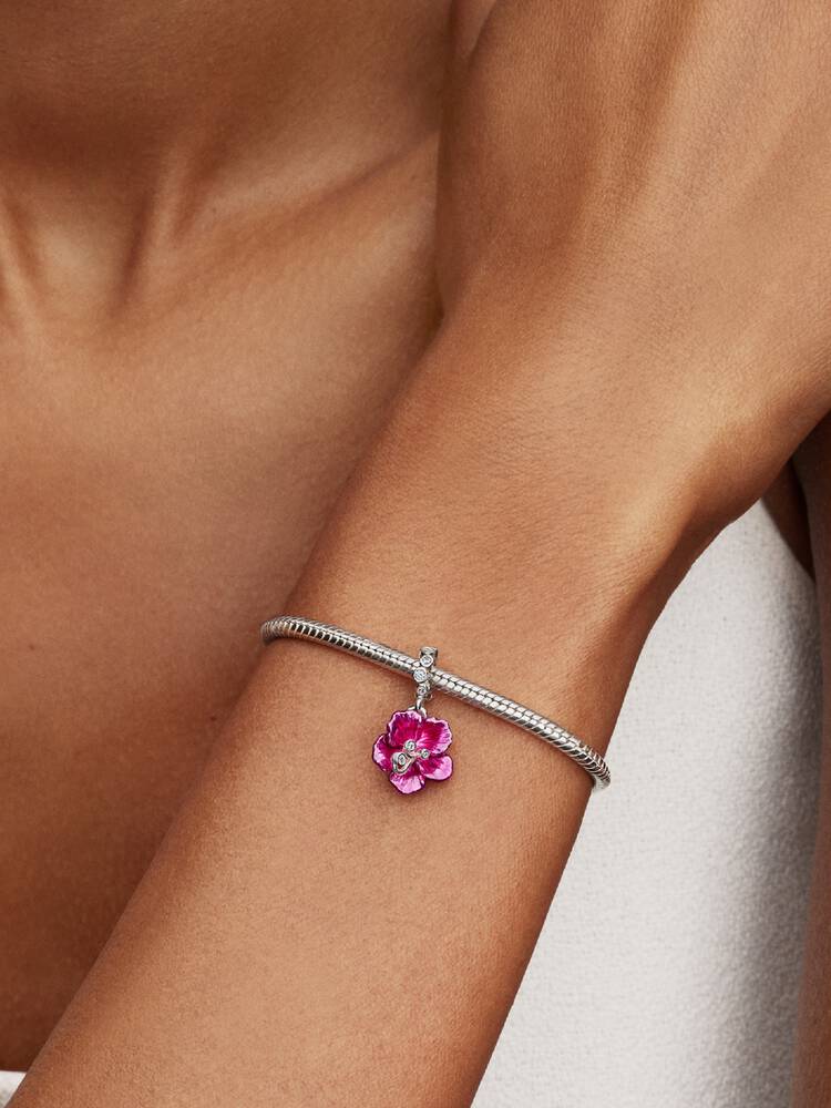 Pandora Hibiscus Dangle Charm