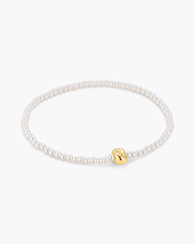 Ania Haie Gold Glass Pearl & Twist Beaded Bracelet