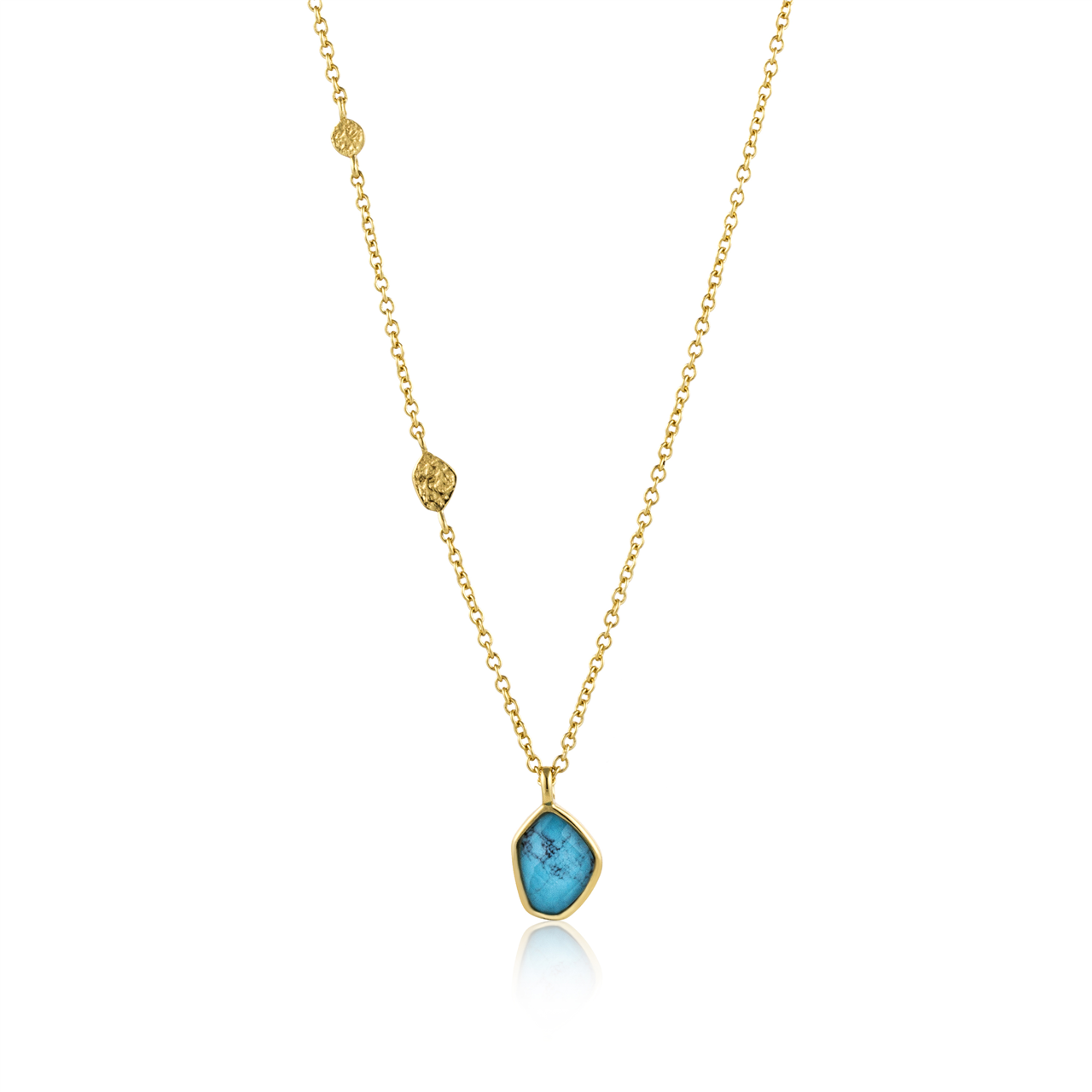 Ania Haie Turquoise Pendant Gold Necklace