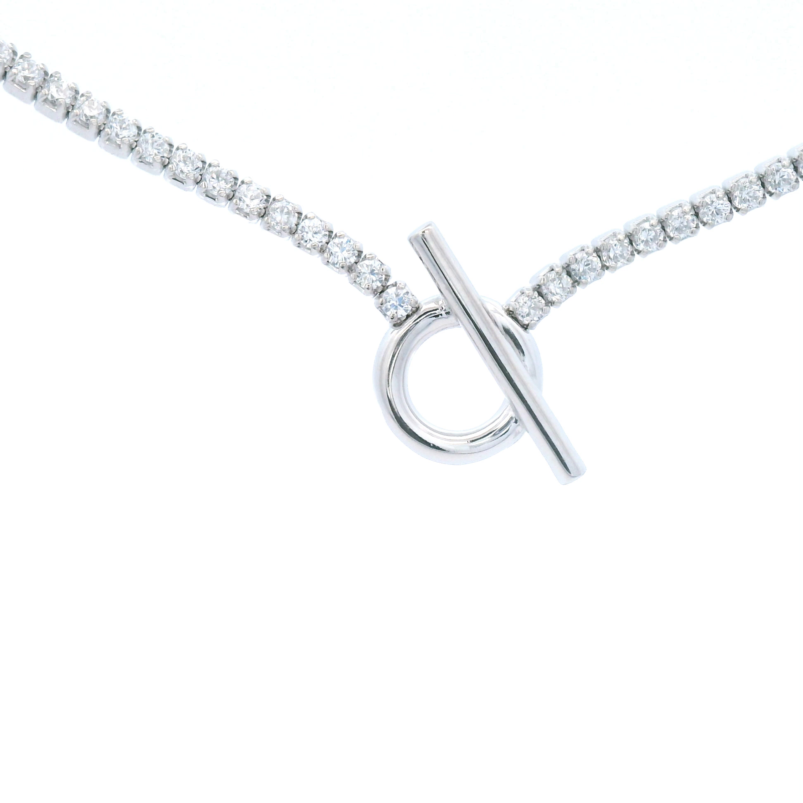Sterling Silver Tennis Chain Necklace