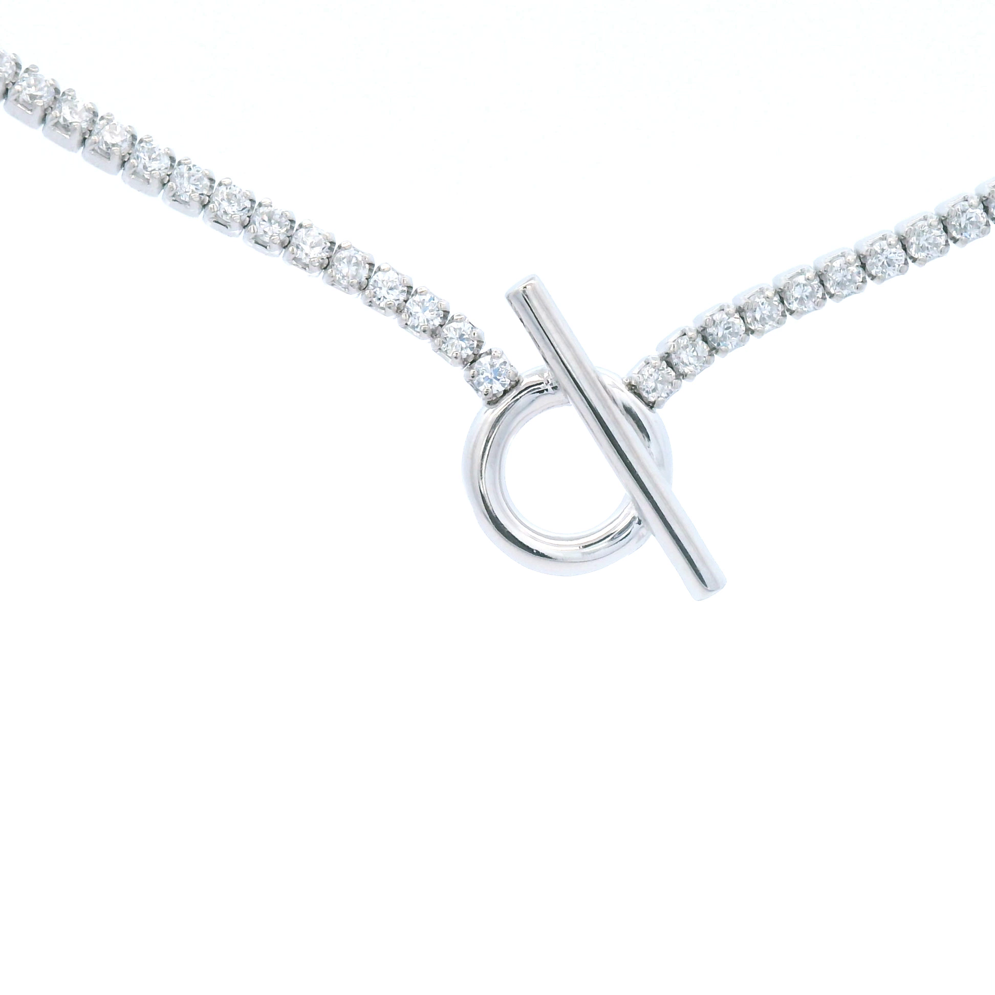 Sterling Silver Tennis Chain Necklace
