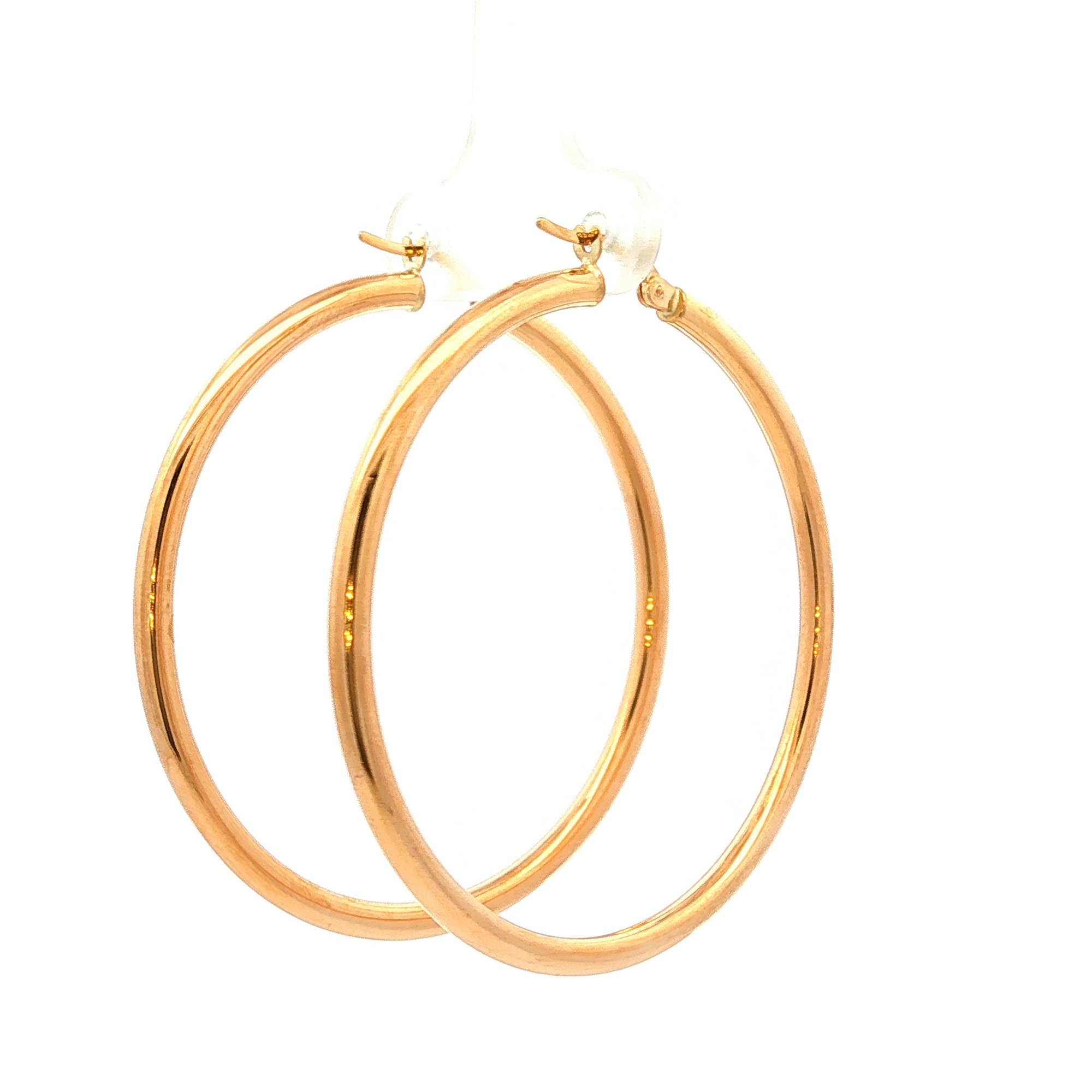 Classic Yellow Gold Hoop Earrings