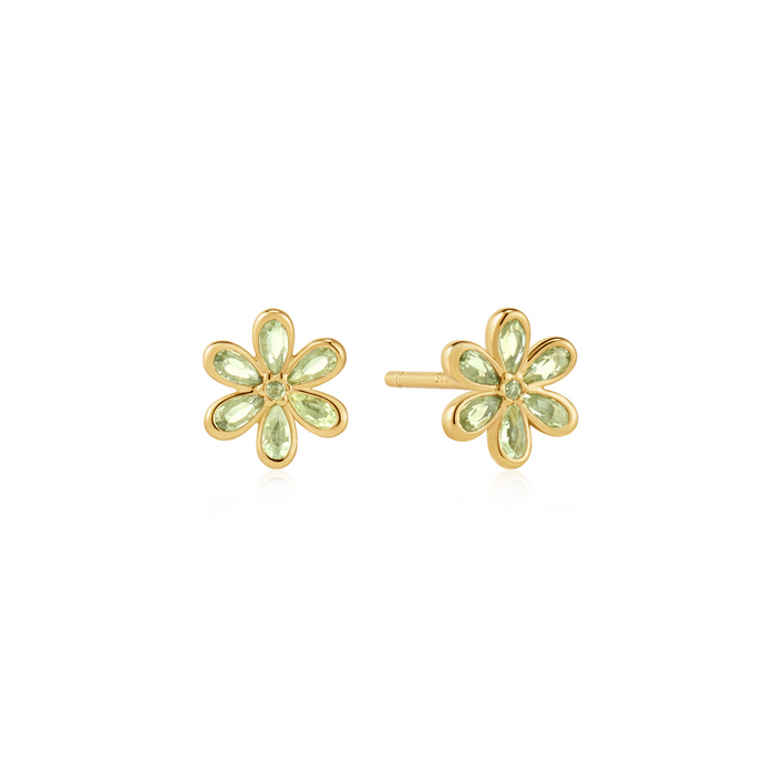 Ania Haie Mint Green Floral Stud Earrings