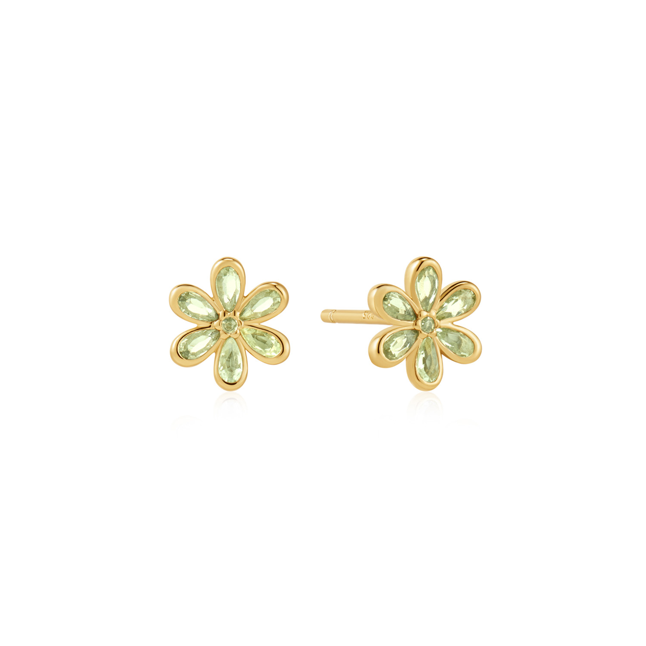 Ania Haie Mint Green Floral Stud Earrings