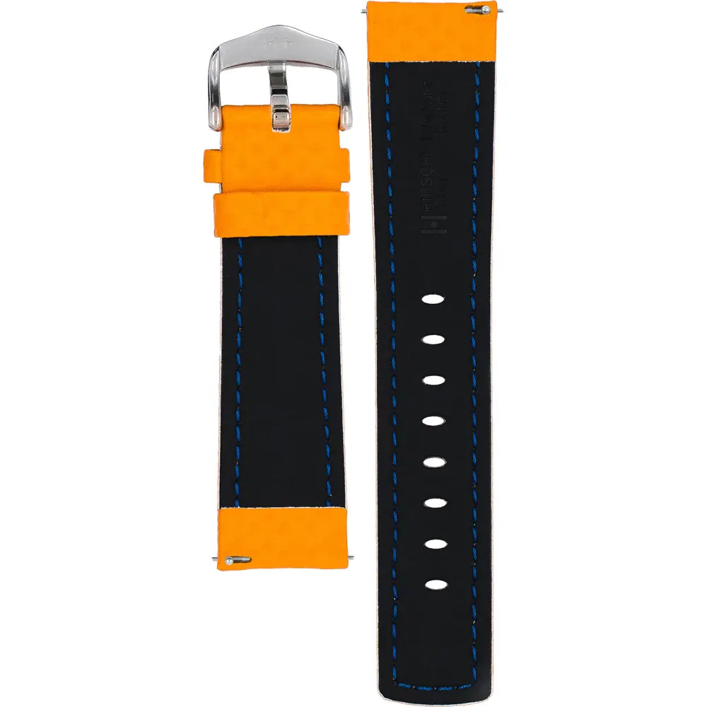 Hirsch Carbon Orange Strap