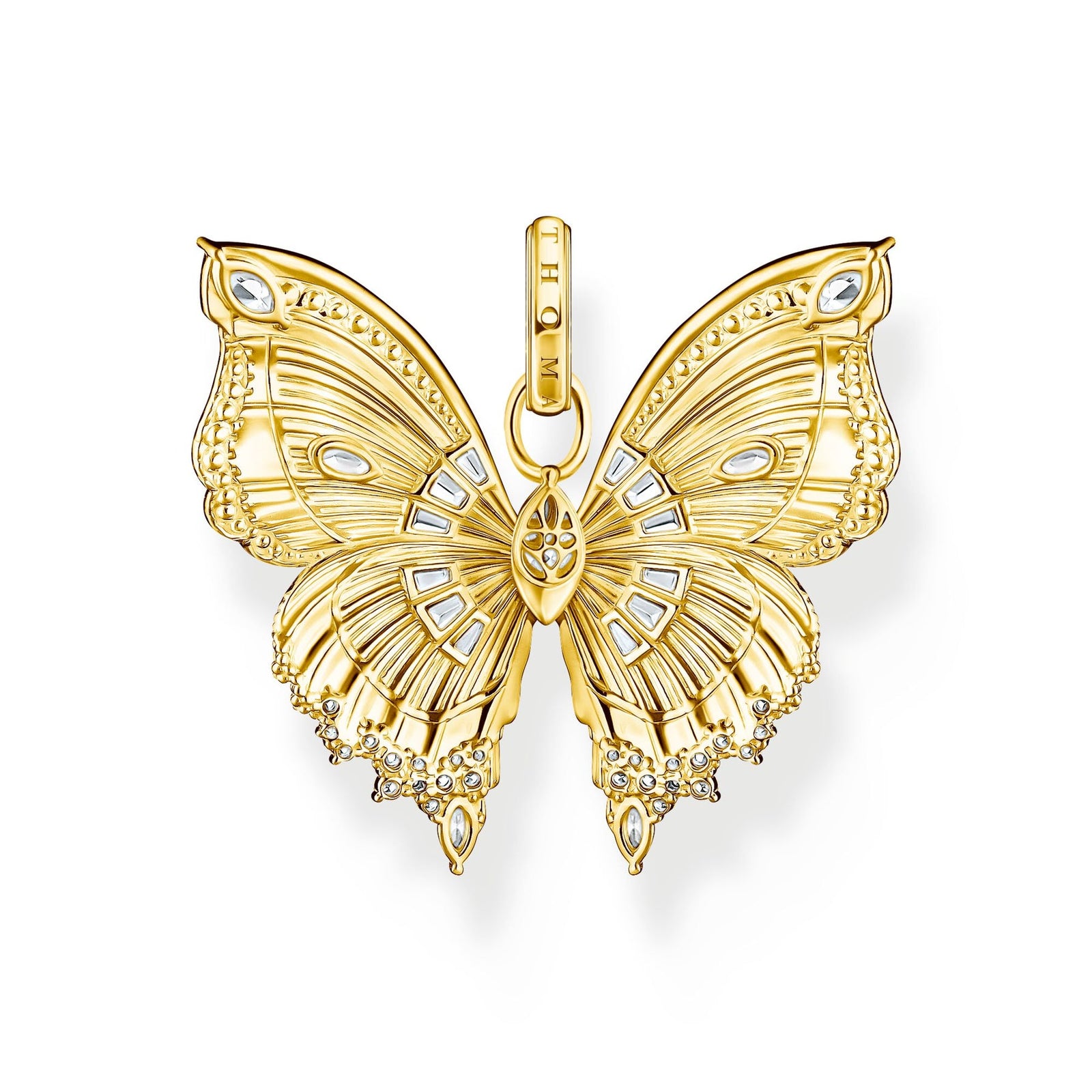 Thomas Sabo Butterfly Paradise Pendant In Gold