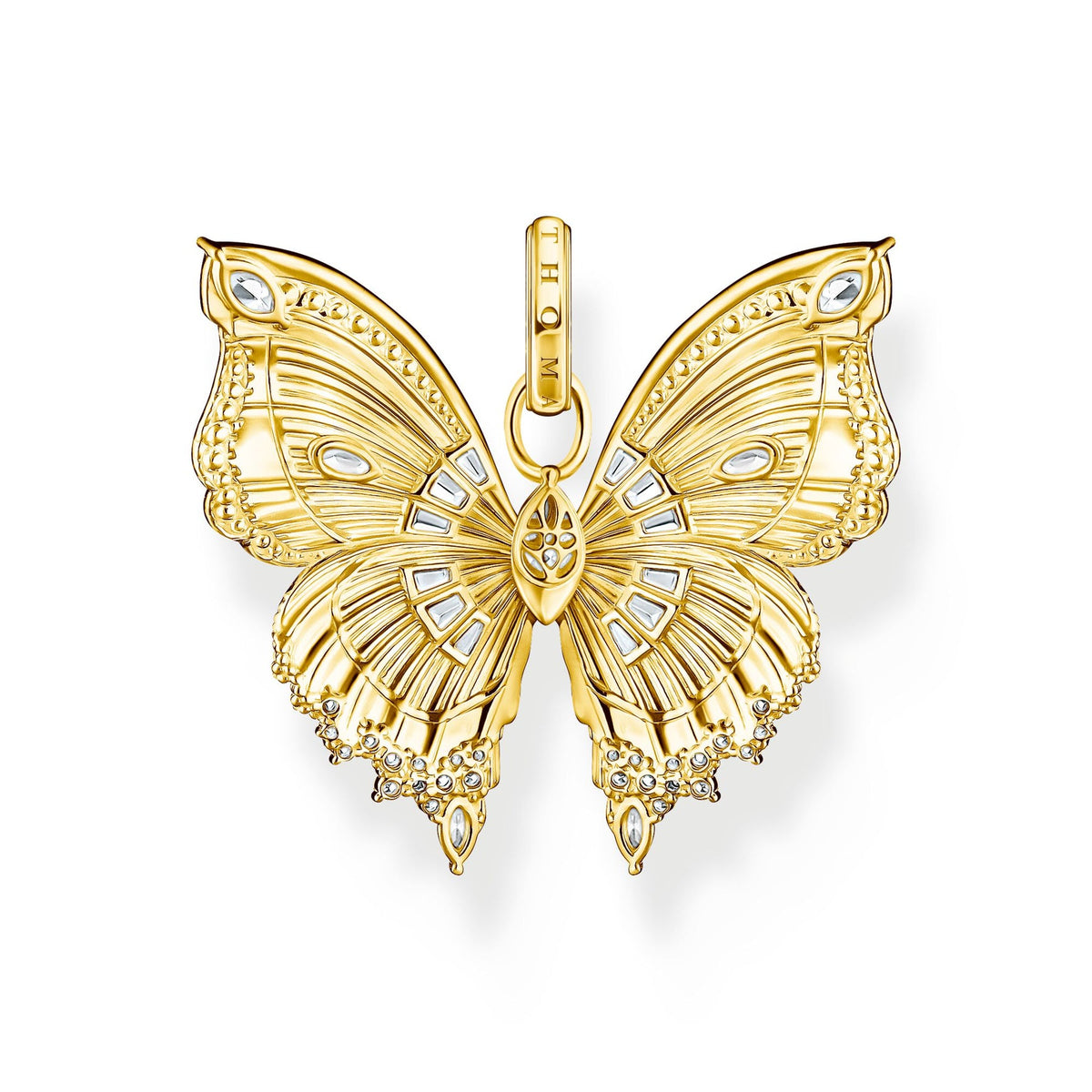 Thomas Sabo Butterfly Paradise Pendant In Gold