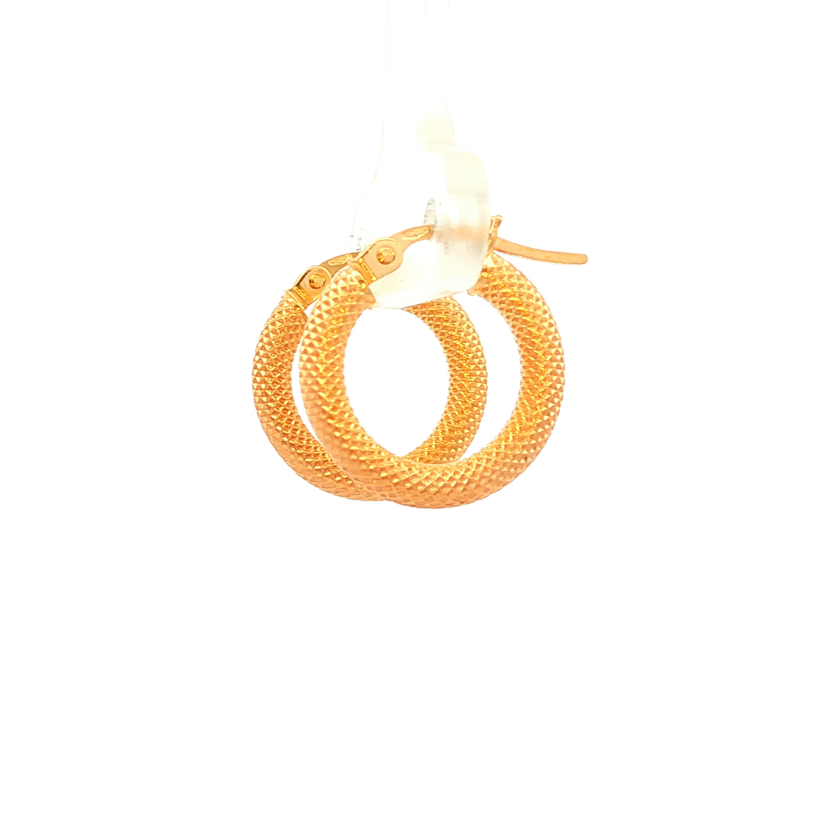 Textured Gold Hoop Earrings