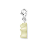 THOMAS SABO Charm pendant goldbears in white