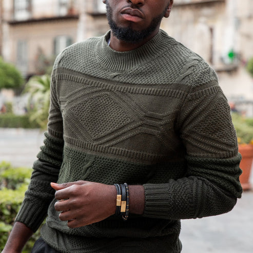 Two Tone - Matt Black Large