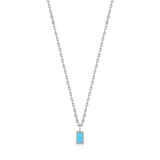 Ania Haie Turquoise Drop Pendant Silver Necklace.